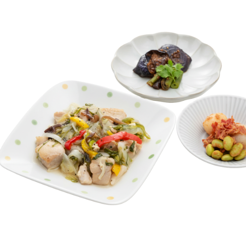 鶏肉のネギ塩レモン炒め